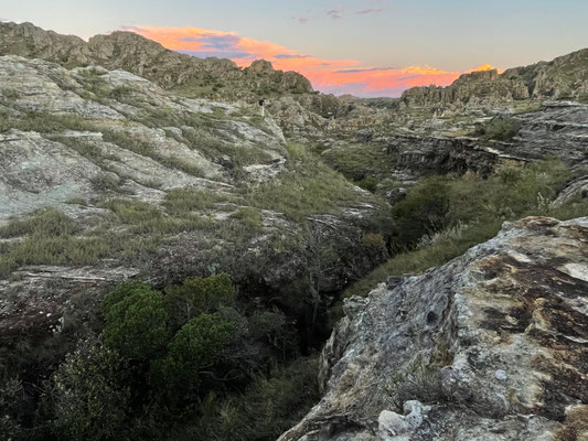 Sunset over Isalo NP.