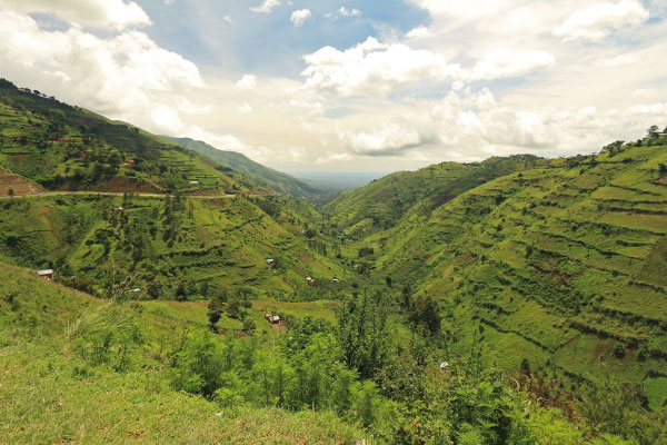 The Rift Valley with in the distance Congo.