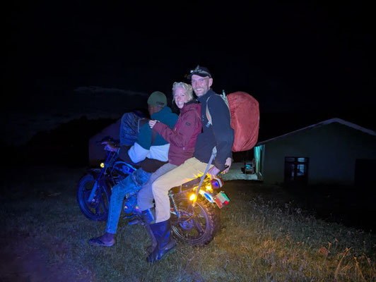 ...and night, the pikipikis brought us wherever we needed to go.
