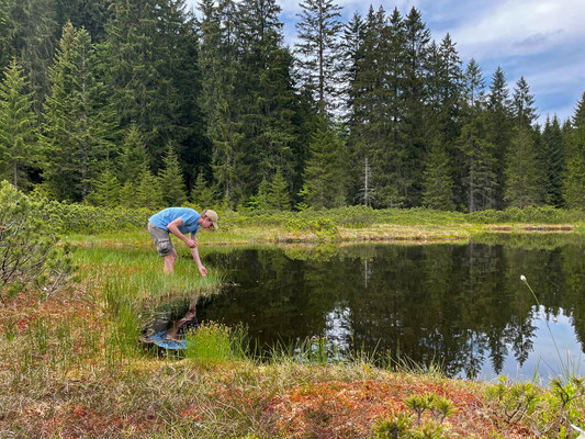 Jesse the newt-whisperer.