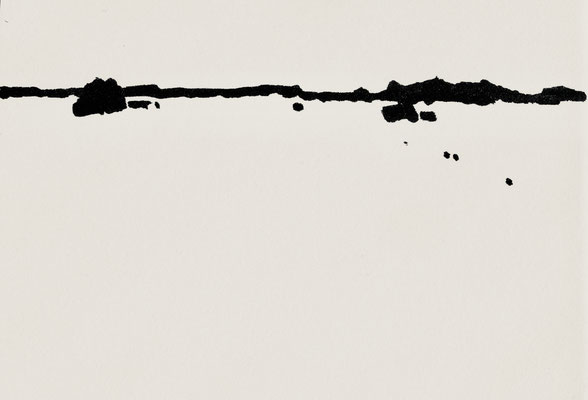 elbauen 25 - XXI, Tusche auf Papier, 12,7 x 9,9 cm, 2025