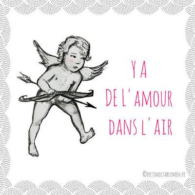 Cupidon (carte carrée 140x140 papier 300 g/cm²)