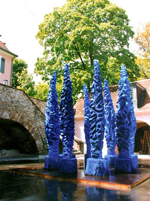 Skulpturen am Teichhaus von Jürgen Wegener, Foto: Jürgen Wegener