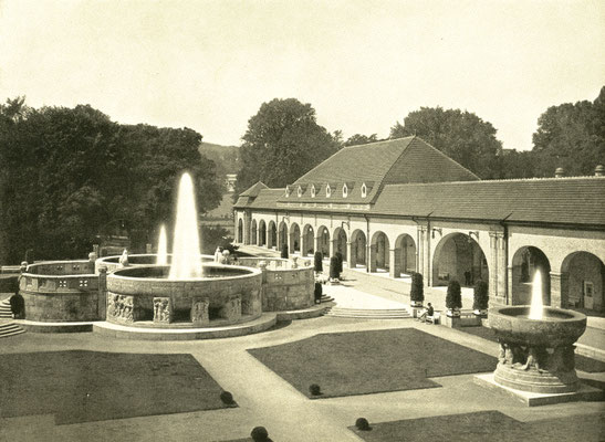 Sprudelhof ca. 1916 - Online-Museum Bad Nauheim