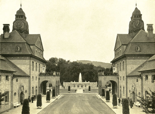 Sprudelhof ca. 1916 - Online-Museum Bad Nauheim