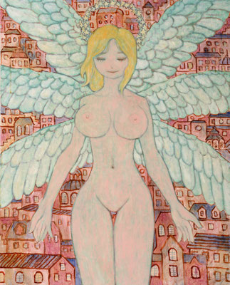 「ユニバース」油彩F30　第49回全展　画集「ユニバース」表紙