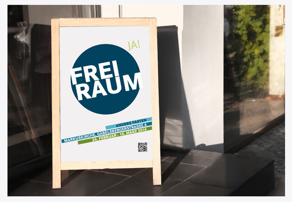 Plakate für "FreiRaum"-Aktion