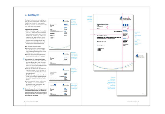 Corporate Design Manual, Innenseiten