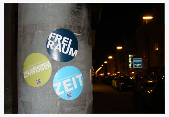 Sticker für "FreiRaum"-Aktion