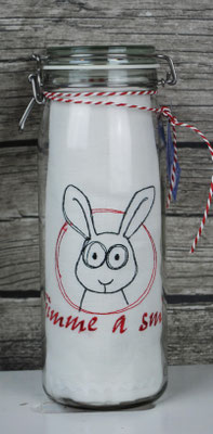 Gimme a smile  Hase Stickdatei Anja Rieger