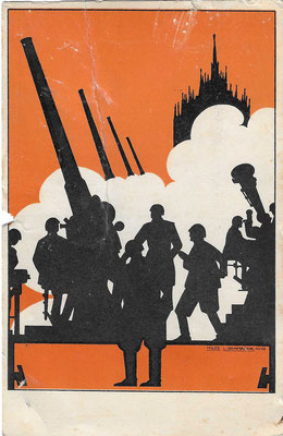 Cartoline commissionate in caserma di contraerea- 1941