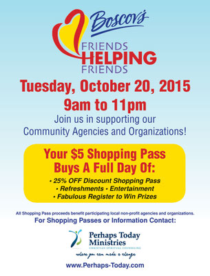 Fundraiser - 25% off Boscov's Coupon - Perhaps Today Ministries ...
