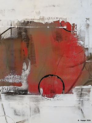 Red and a black circle