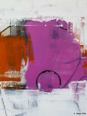 Pink and a black circle
