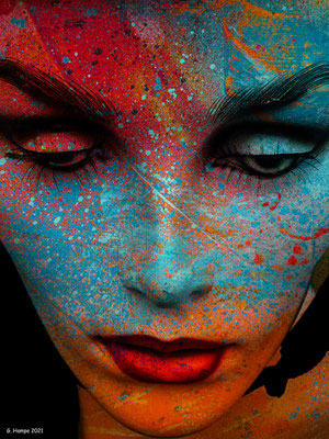 The painted face