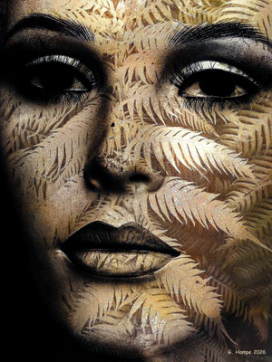 The woman with the golden fern