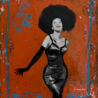 Feeling good 30x30x4 cm Leinwand lackiert / canvas varnished