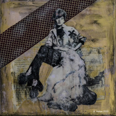 Glamour 30x30x4 cm Leinwand lackiert/ canvas varnished