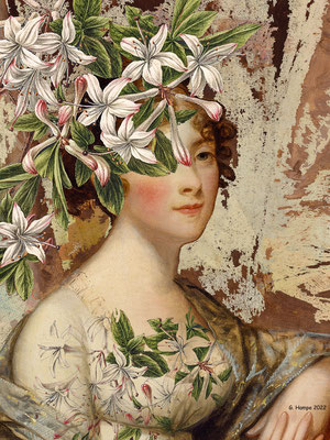 Madame Barry with flowers