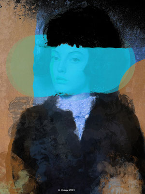 The cyan face
