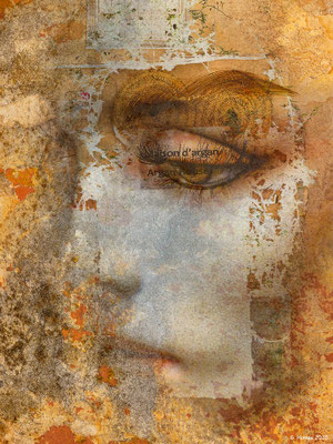 The face and golden colors