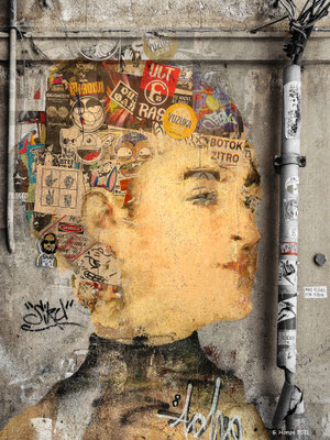 Mademoiselle inside the wall