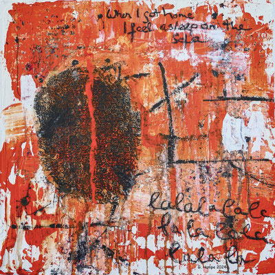 la la la 40x40x4 cm Leinwand / canvas