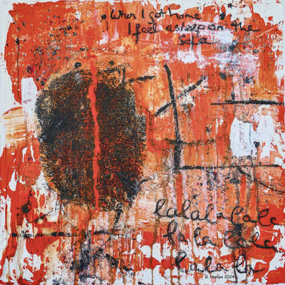 la la la 40x40x4 cm Leinwand / canvas