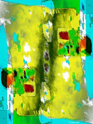 Abstract art in yellow