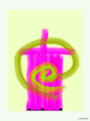 Pink and green
