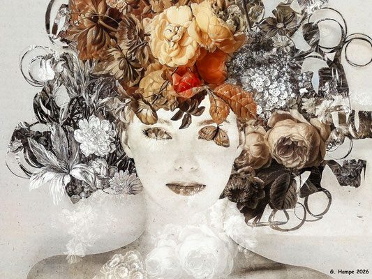 The face with autumn colors