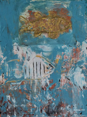 Fishes 24x30x2 cm Leinwand / canvas