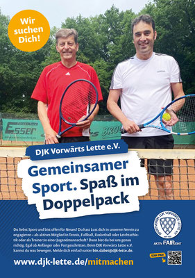 Poster Marketingkampagne DJK Vorwärts Lette e.V.