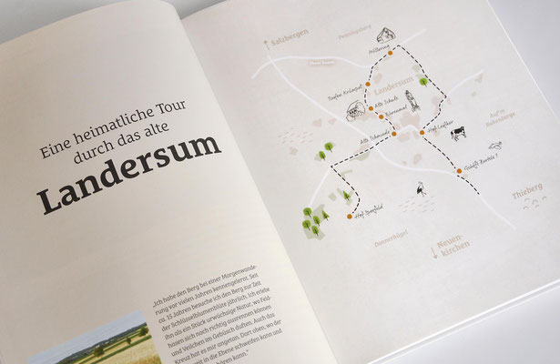 Doppelseite einer Chronik aus der Region Münsterland