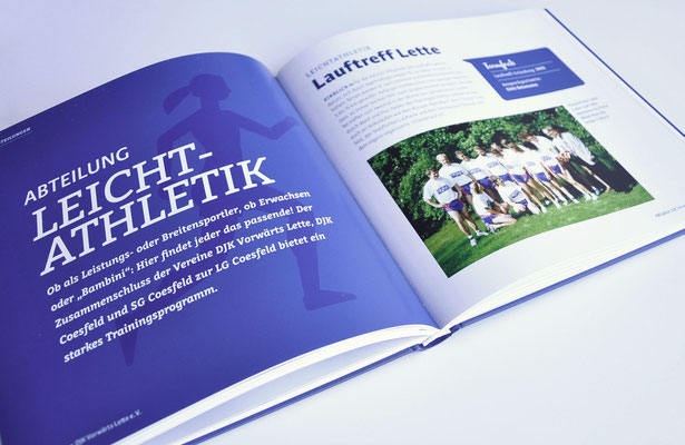 Doppelseite einer Vereinschronik aus Coesfeld-Lette