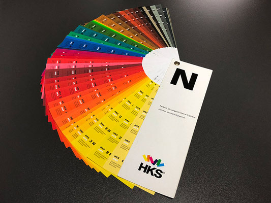 HKS N Farben für den Einsatz mit Natur- und ungestrichenen Papieren