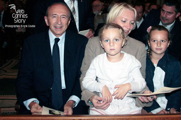 Gérard COLLOMB, son épouse Caroline et leurs 2 filles - Lyon - 08 09 2013  - Photo © Anik COUBLE