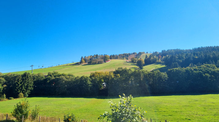 Aussicht Ferienwohnung Kleine Auszeit am K1 Sessellift in Willingen