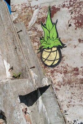 Graffiti at Hara Submarine Base