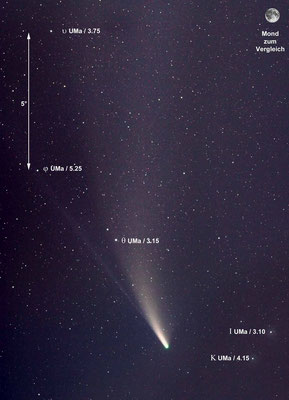 Komet C/2020 F3 (NEOWISE) am 19.7.2020 / EOS 450D mit EF-S60mm f/2.8 Macro USM