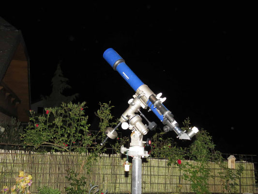 70/700mm Refr. auf Astro 3 zur visuellen Beobachtung