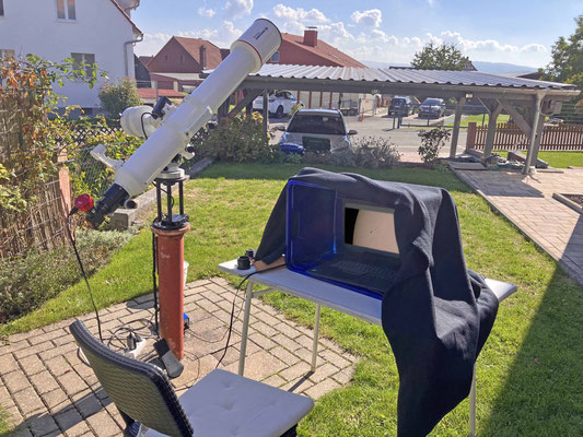 TS AP 102/714 ED auf EQ5 SYNSCAN zur Sonnenfotografie