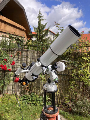 TS AP 102/714 ED auf EQ3-2 zur visuellen Beobachtung