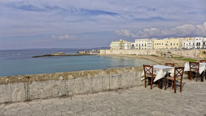 Gallipoli mit Blick auf den Strand