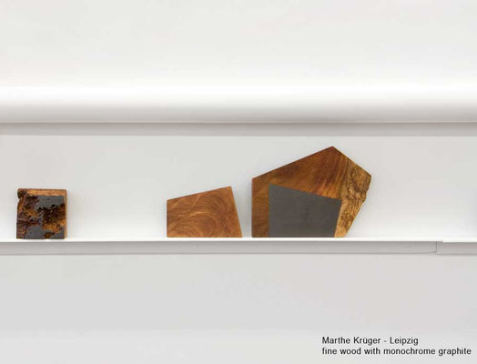 Marthe Krueger Kunst Fine wood with monochrome grapite