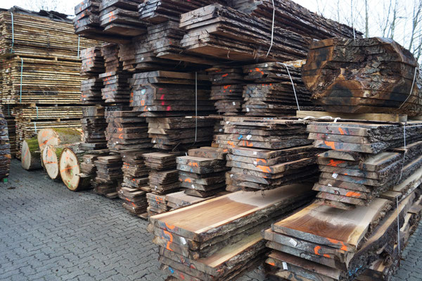 Walnut lumber