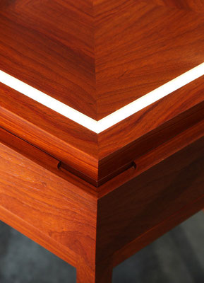 Masterpiece by David Klopffleisch: display cabinet made from Padouk