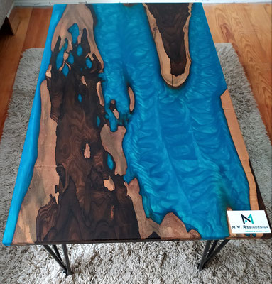 Zirikote und Epoxidharz gefertigt von M. Weidmüller - M.W. Resin Design