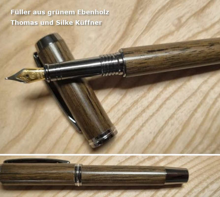 Feather Pen green Ebony - Silke & Thomas Küffner