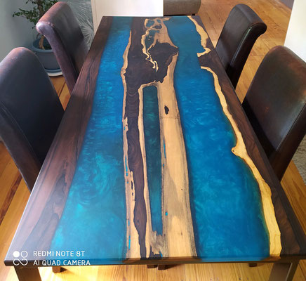 Zirikote und Epoxidharz gefertigt von M. Weidmüller - M.W. Resin Design